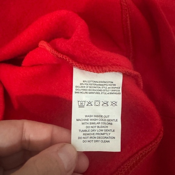 NWOT! Men’s NBA Houston Rockets basketball red hoodie sweatshirt Small - Picture 4 of 4